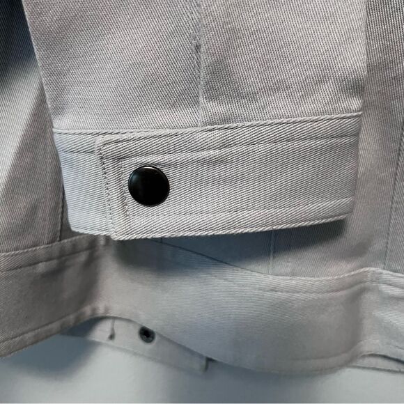 Betsey Johnson Gray Cotton Moto Jacket Size 2 - Picture 5 of 8